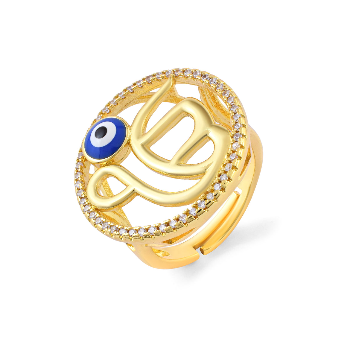 Ek Onkar Evil Eye Ring