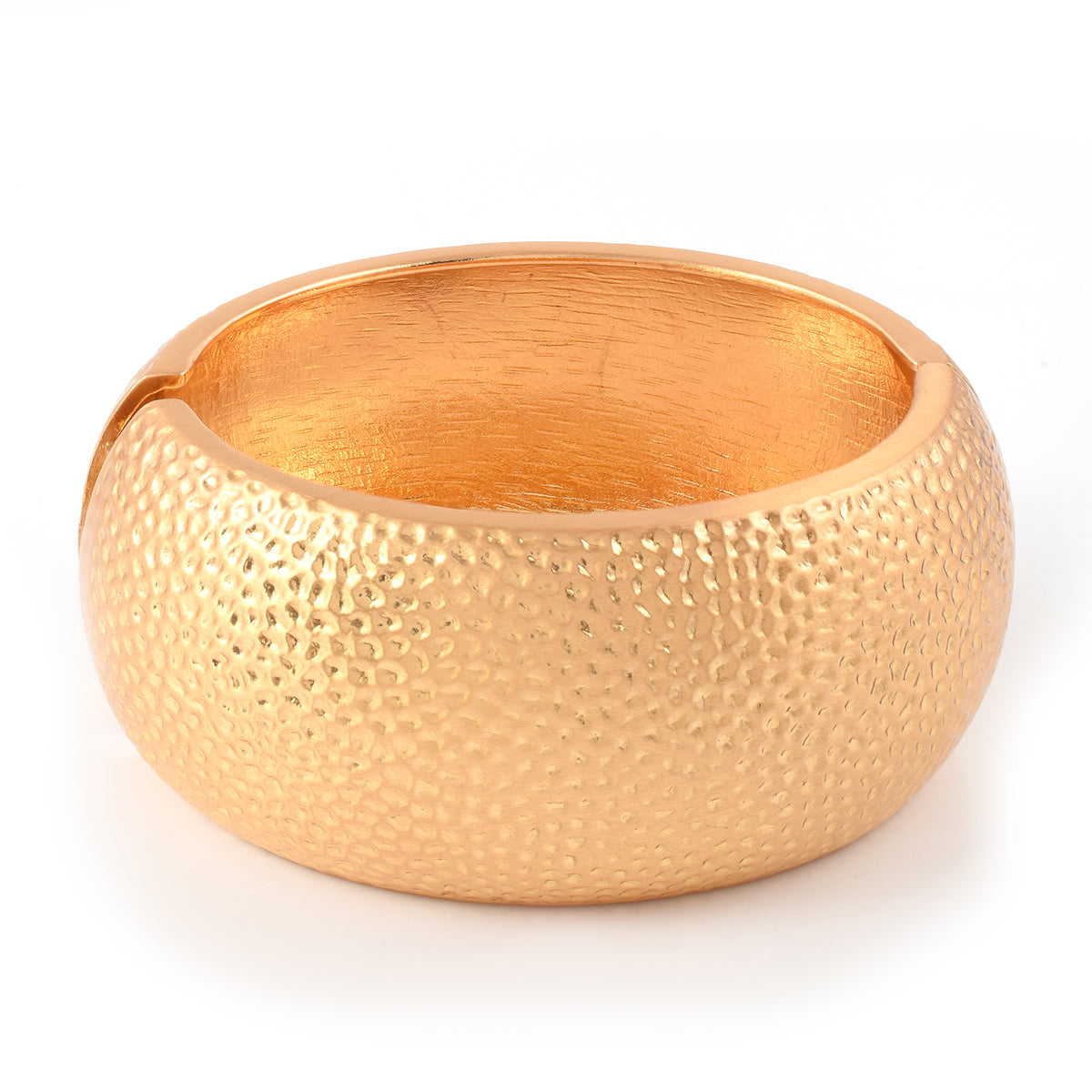 Hammered Gold Cuff Bracelet