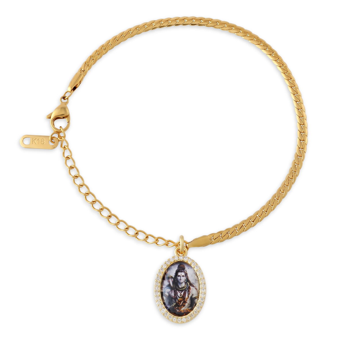 Shiv Snake Chain Hanging Bracelet