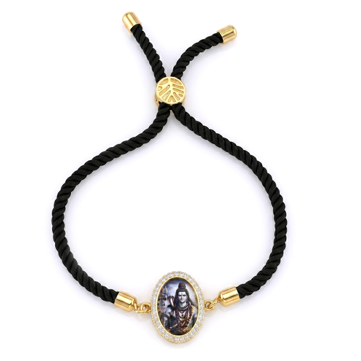 Shiv Black Rope Bracelet- Unisex