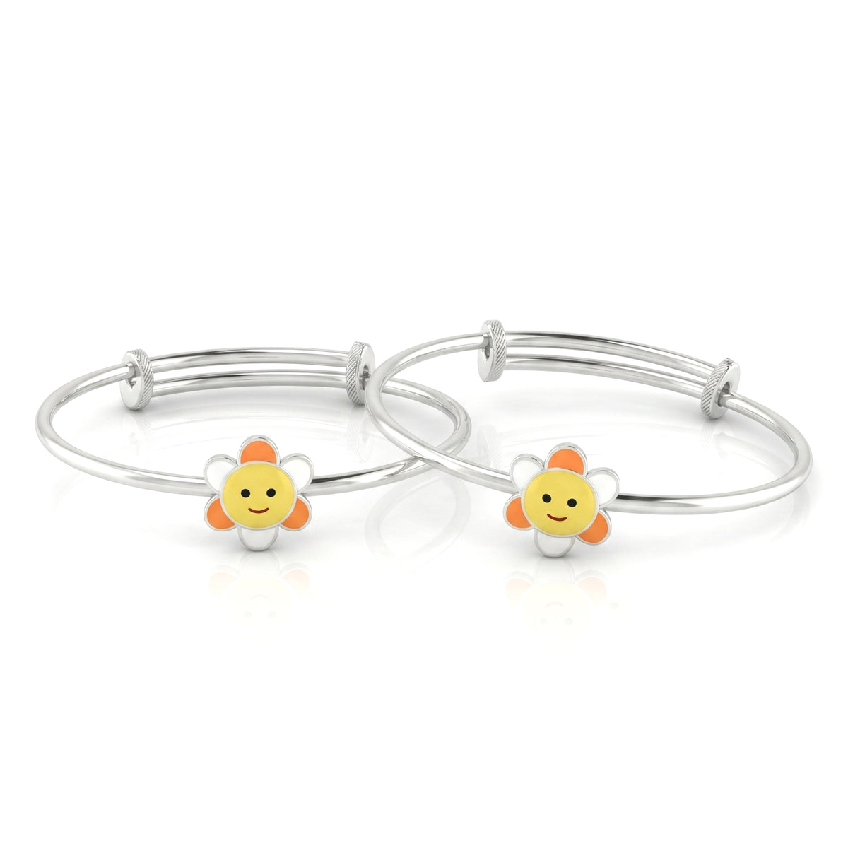 Kids - Pure Silver Sunflower Kada