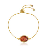 Jai Guruji Swaroop Chain Bracelet- Orange