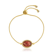 Jai Guruji Swaroop Chain Bracelet- Red