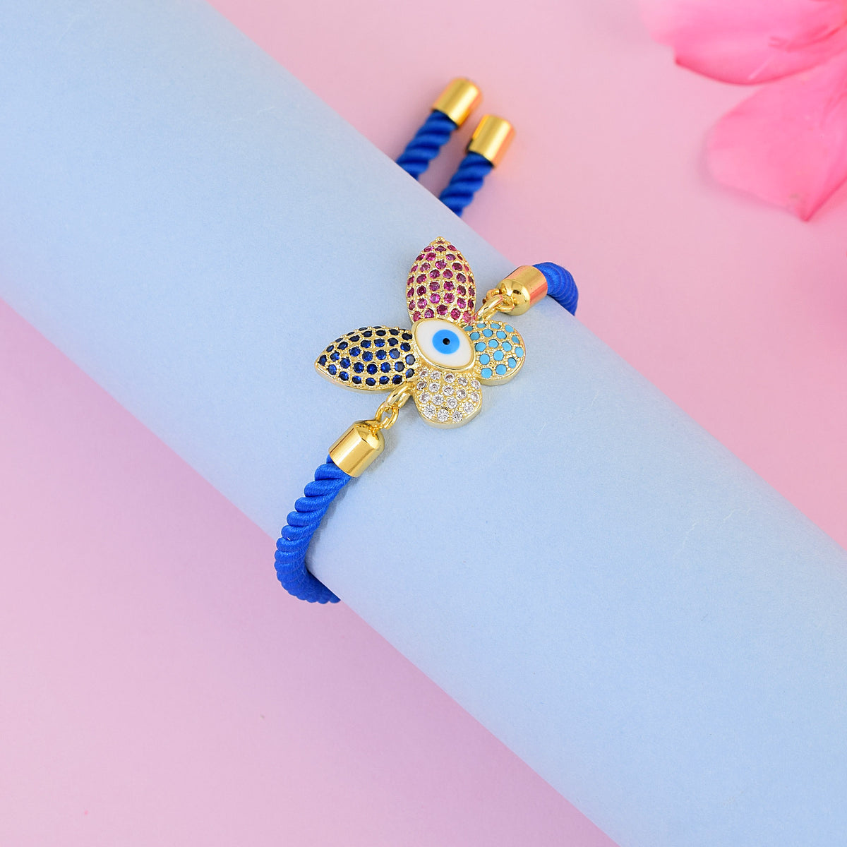 Evil Eye-Butterfly Rope Bracelet