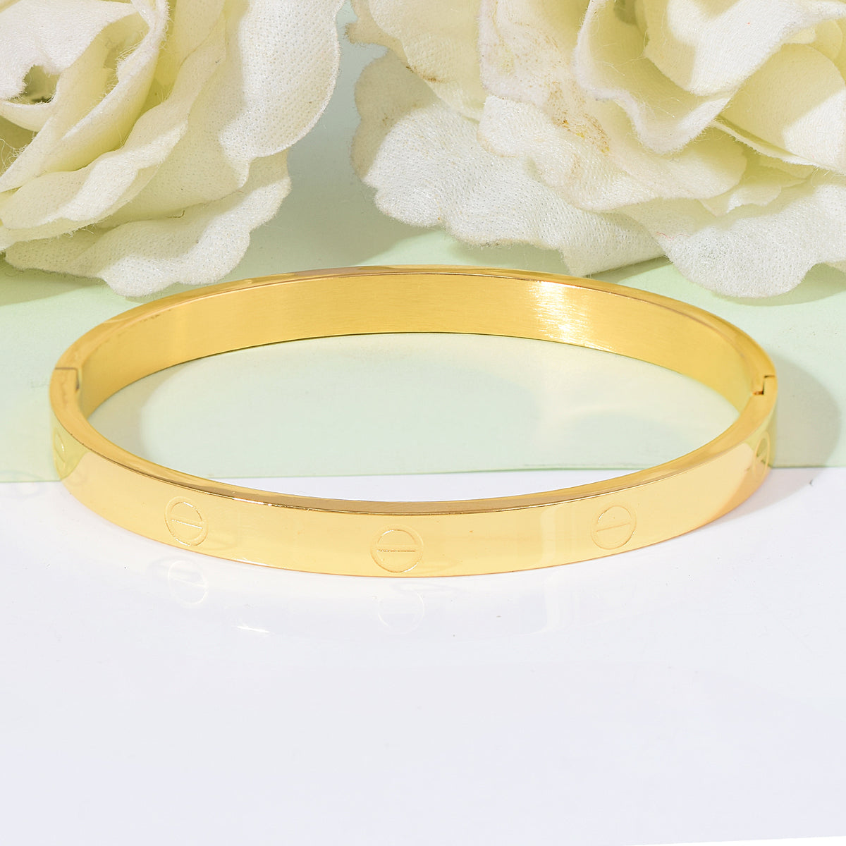 Screw Band Bracelet - Gold