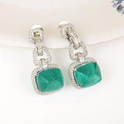 Linked Emerald Princess Earrings