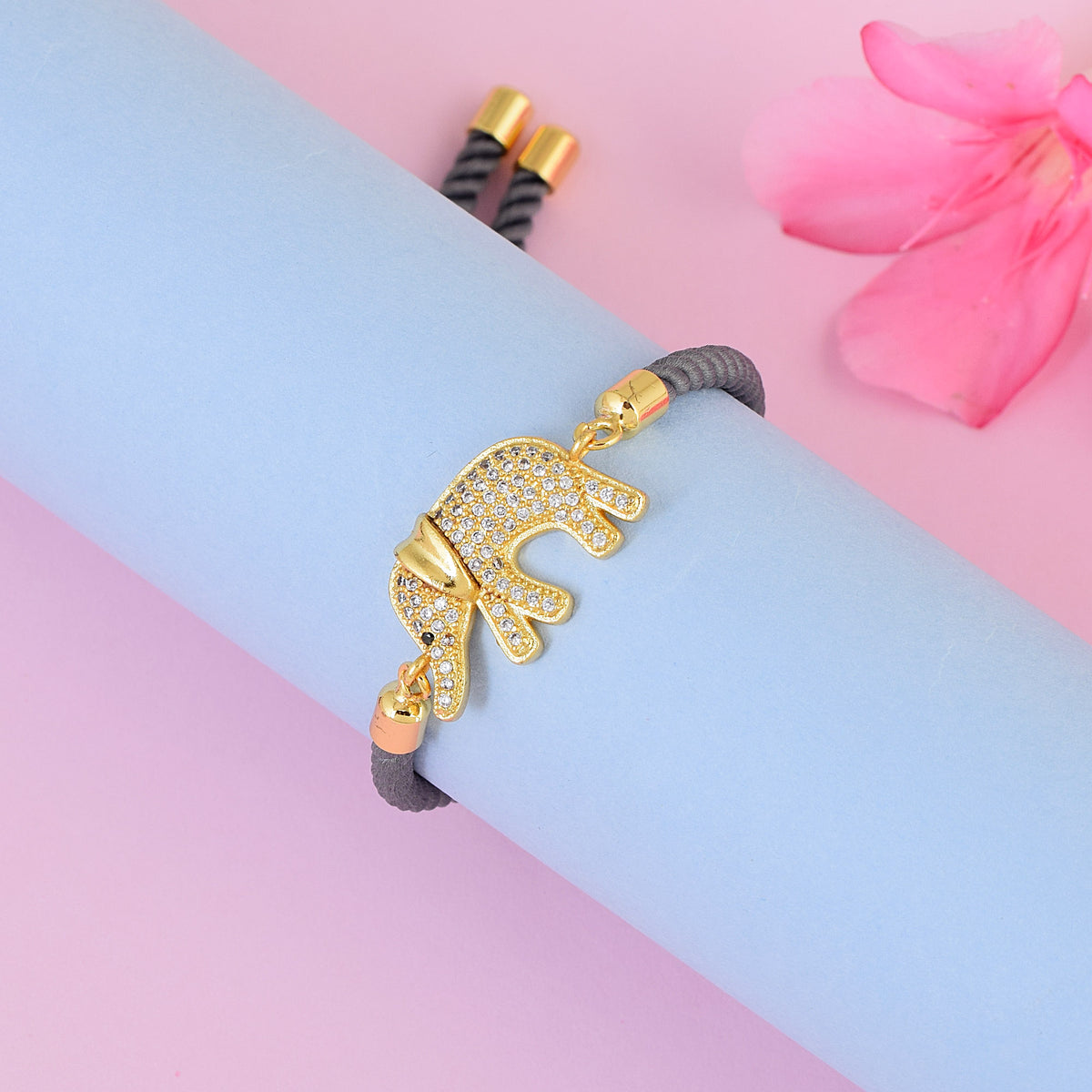 Swarvoski Elephant Rope Bracelet
