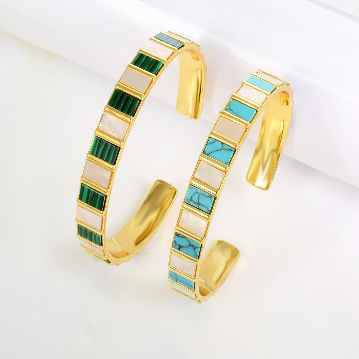 Rectangular Mother of Pearl Bracelet