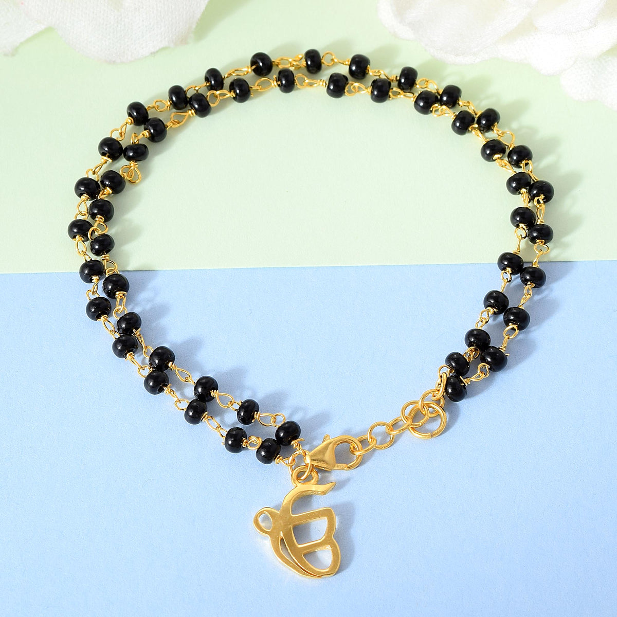 Pure Silver Ek Onkar Hanging Bracelet