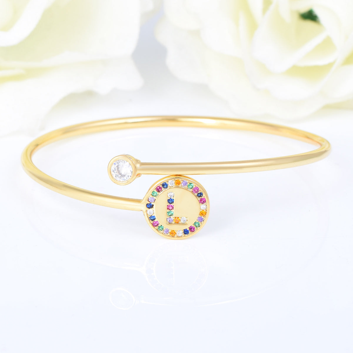 Letter L Personalized Bracelet