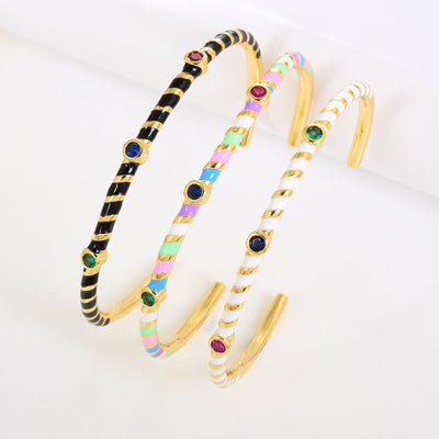 Multicolored Pop Cuff Bracelet