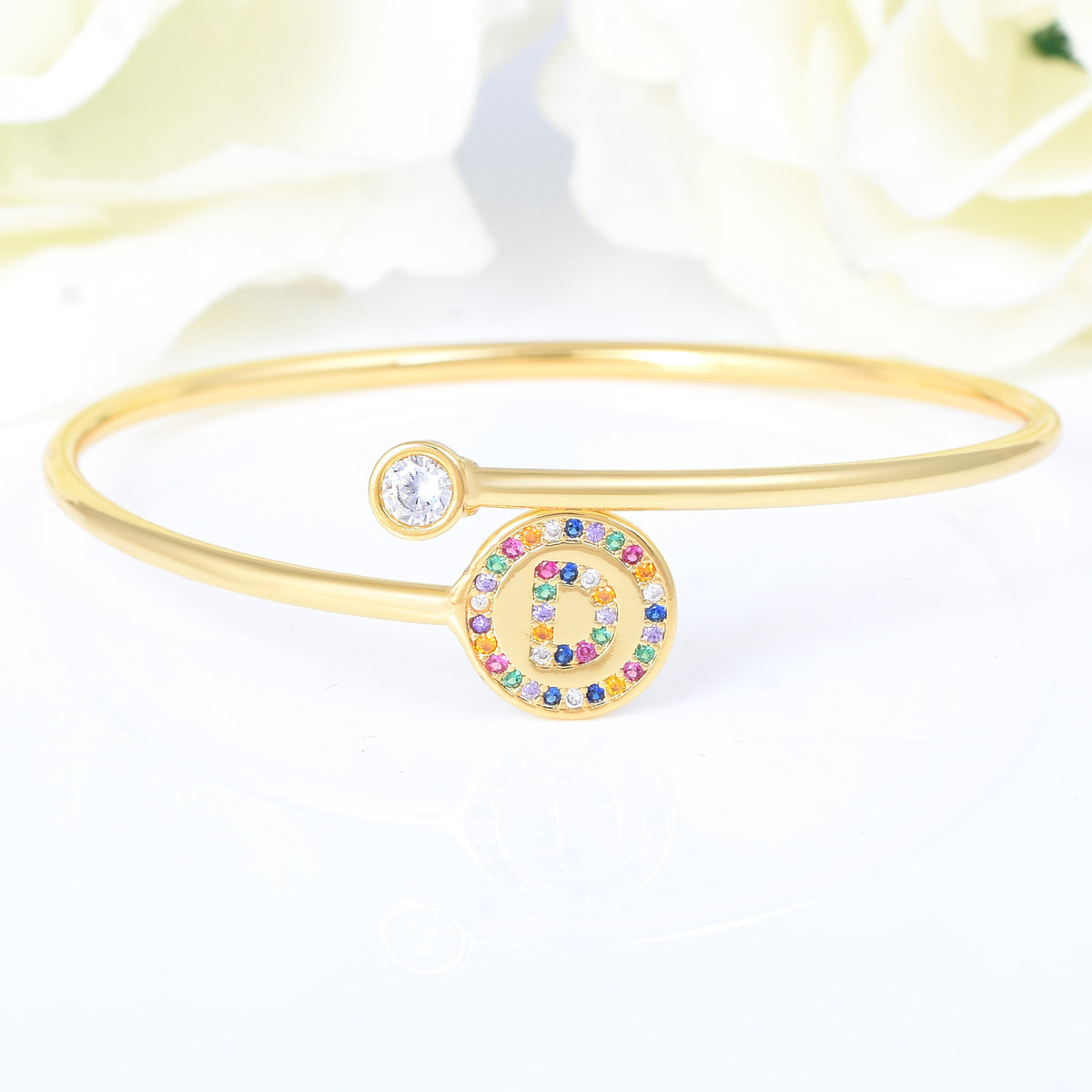 Letter D Personalized Bracelet