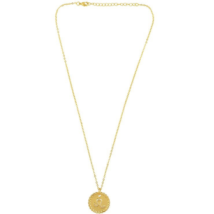 Leo Gold Charm Necklace