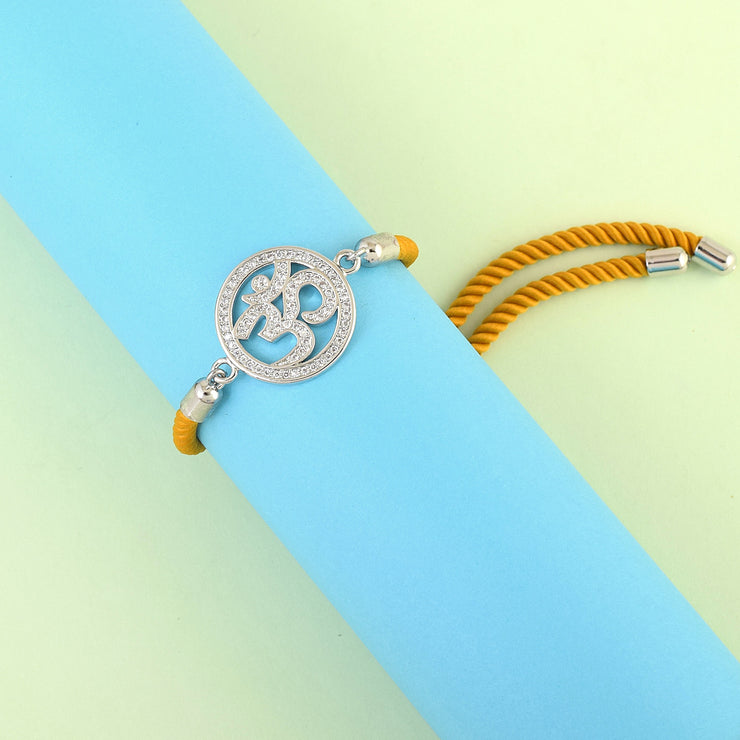 OM Swarovski Yellow Thread Bracelet