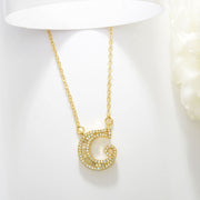 Letter C Swarovski Necklace