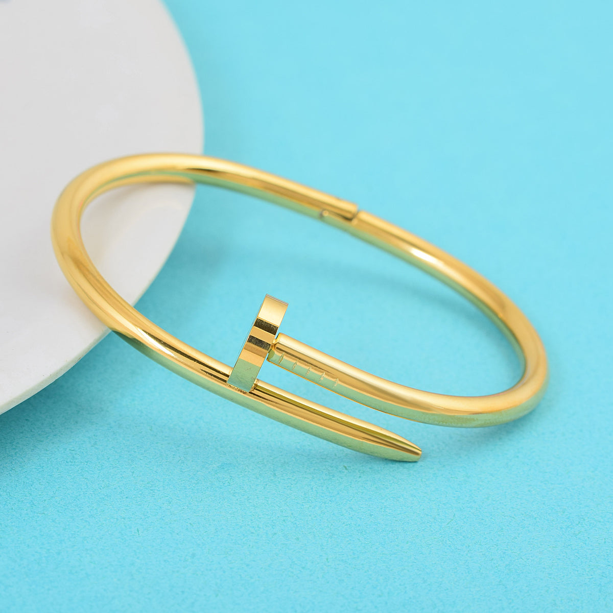 Gold Nail Bracelet