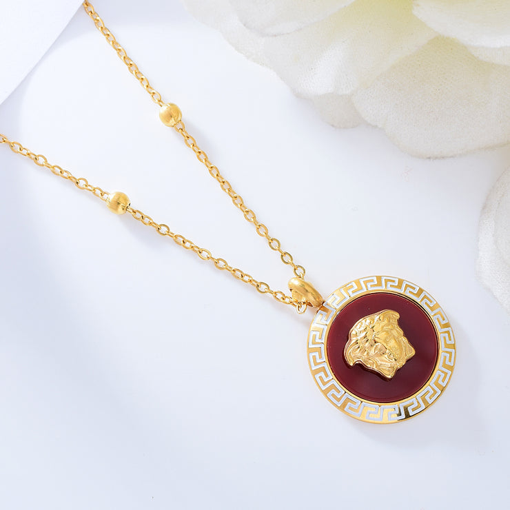 Empress Paris Red and Gold Necklace
