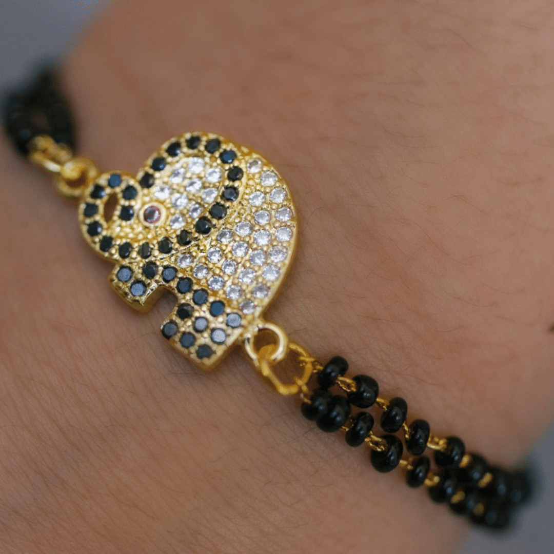 Kids Nazariya Swarovski Elephant Bracelet