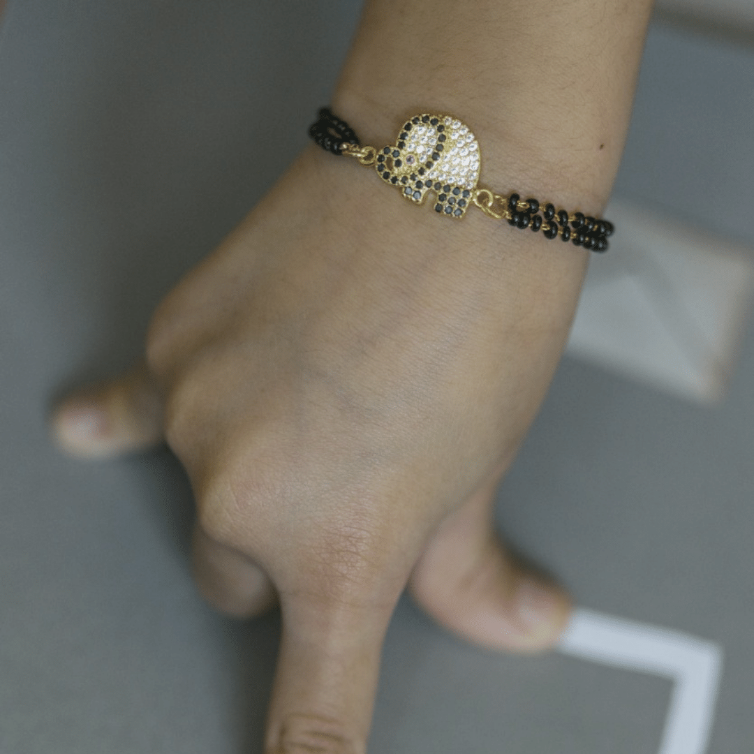 Kids Nazariya Swarovski Elephant Bracelet