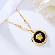 Empress Paris Black and Gold Necklace