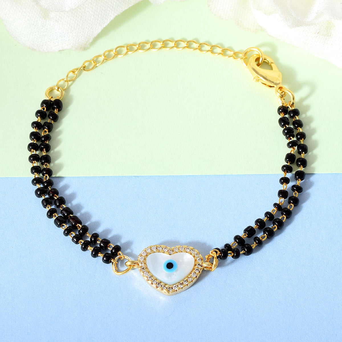 Kids Nazaria Heart Shaped Evil Eye Bracelet