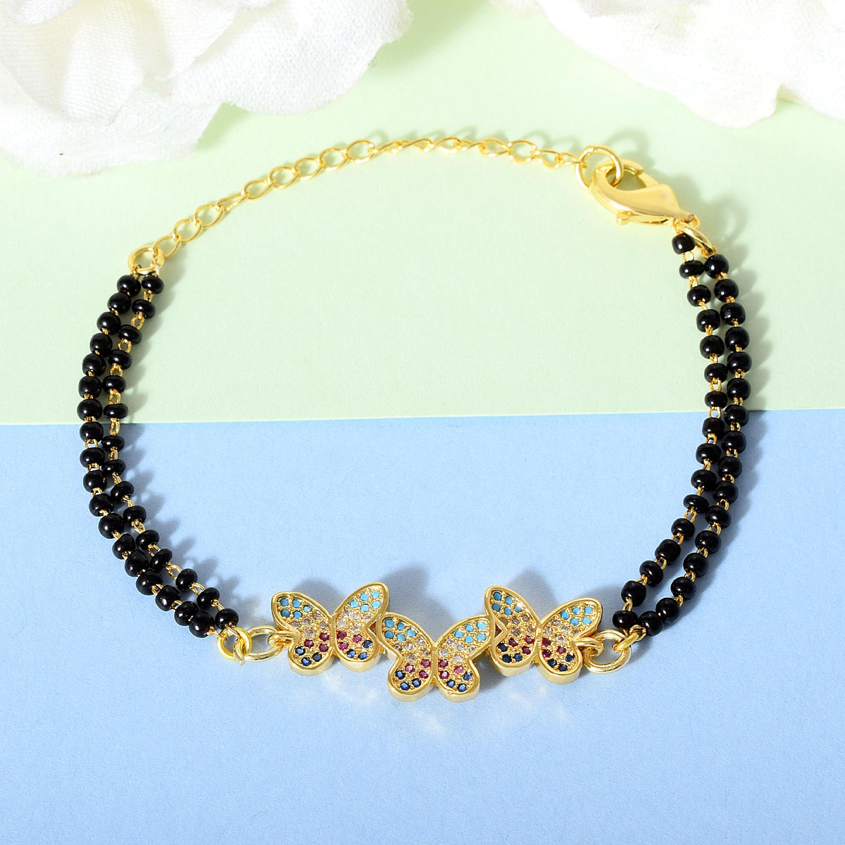 Triple Butterfly Nazariya Bracelet