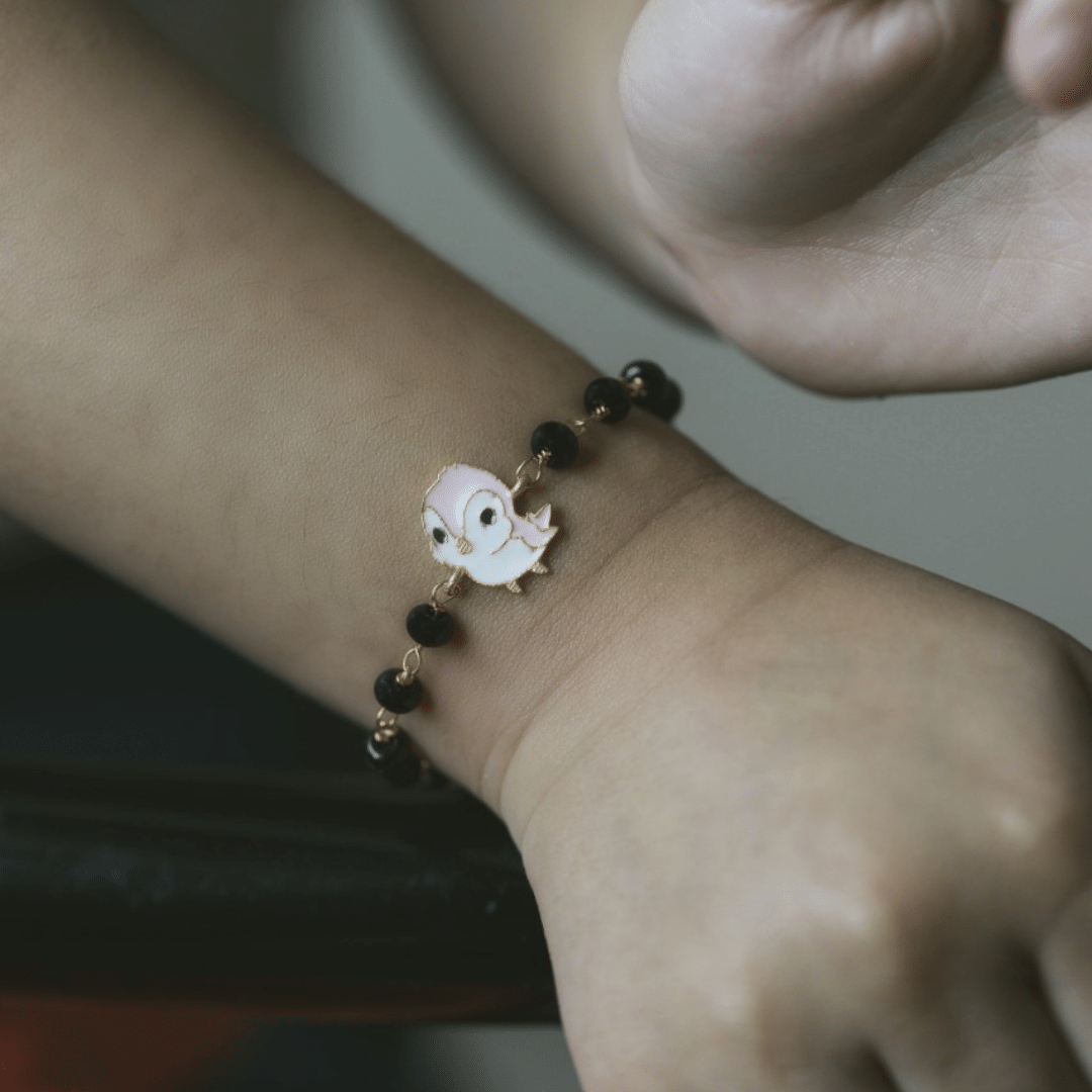 Pure Silver Kids Nazariya Bird Bracelet
