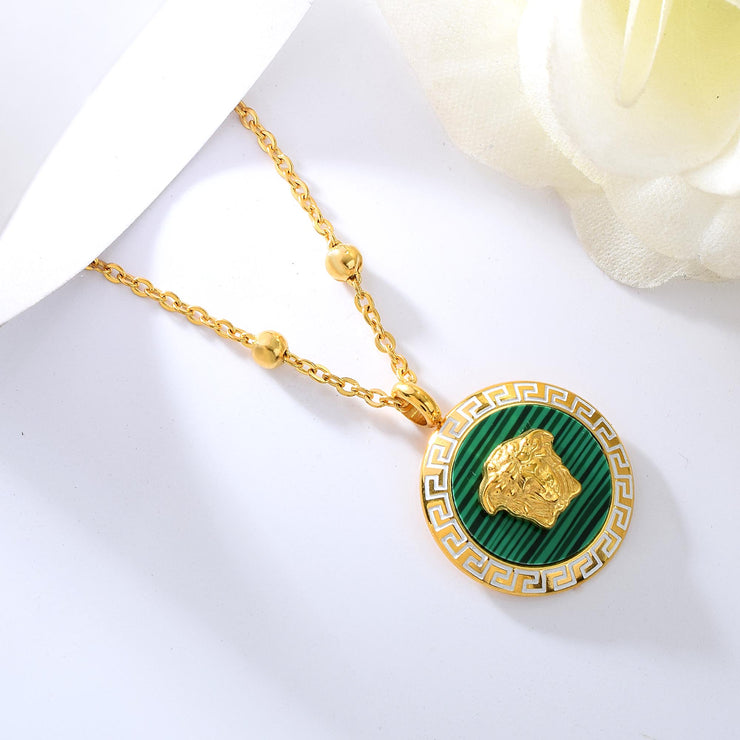 Empress Paris Green and Gold Necklace