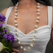 Swarovski Gold Pearl Necklace