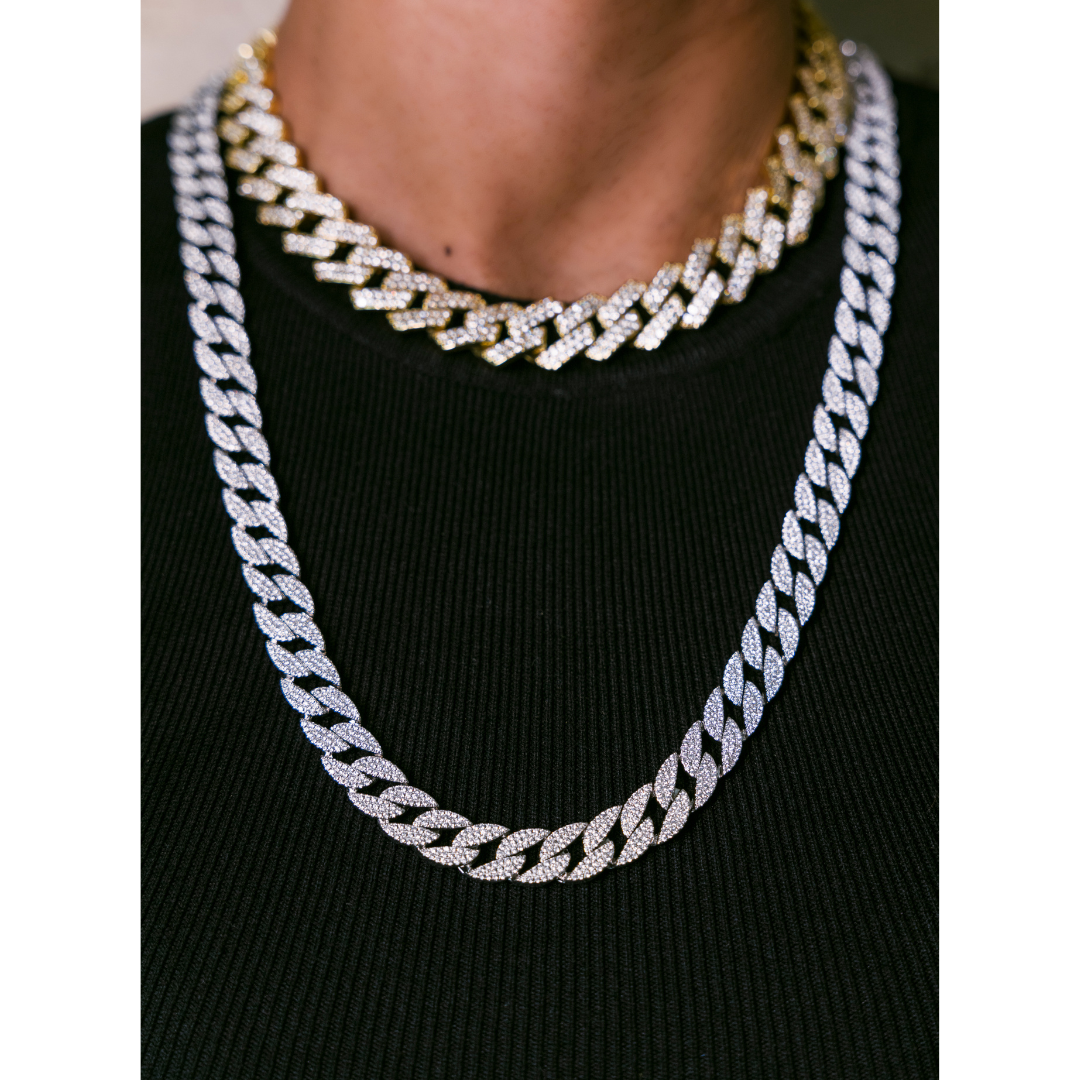 Silver Link Chain Swarovski Necklace