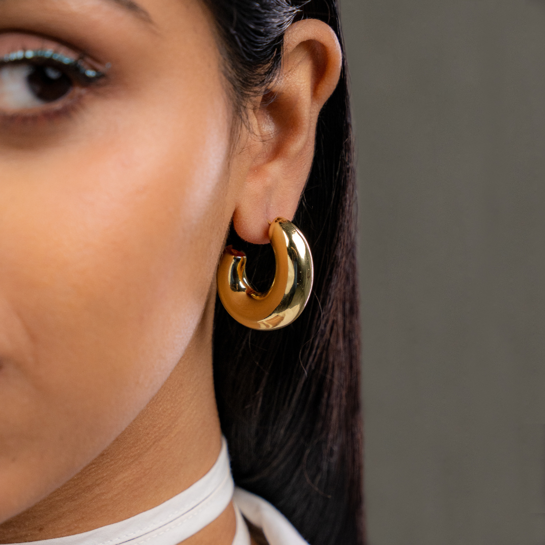 Classic Semi Hoop Earrings