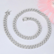 Silver Link Chain Swarovski Necklace