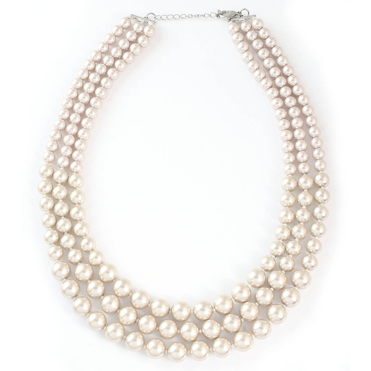 Three Layer Pearl Necklace