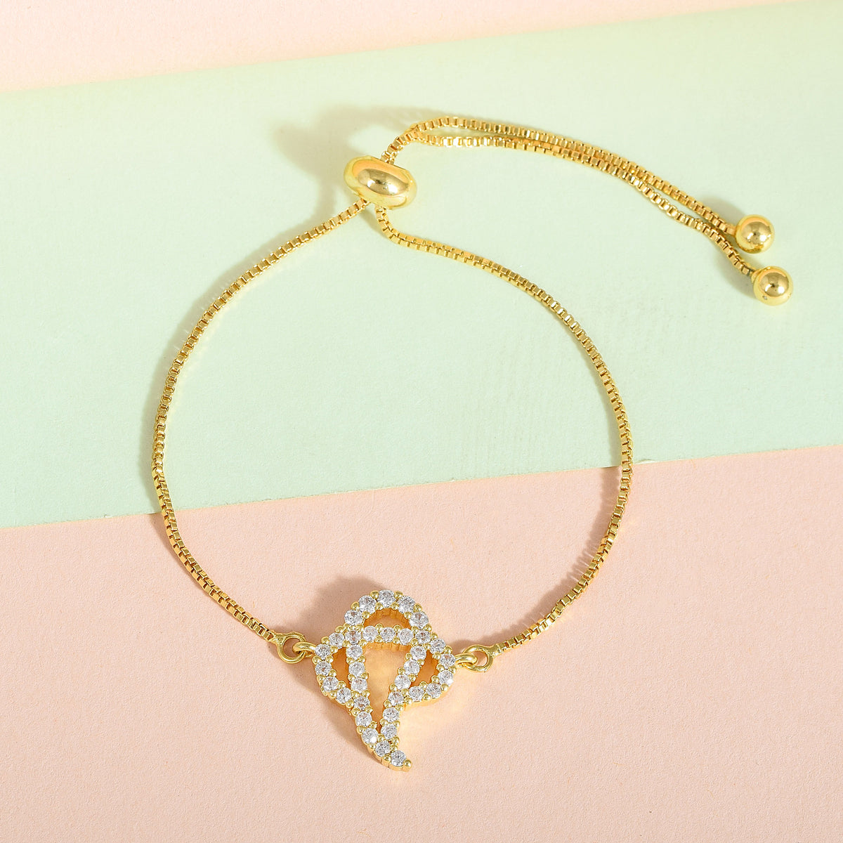 Ganesha Swarovski Chain Bracelet