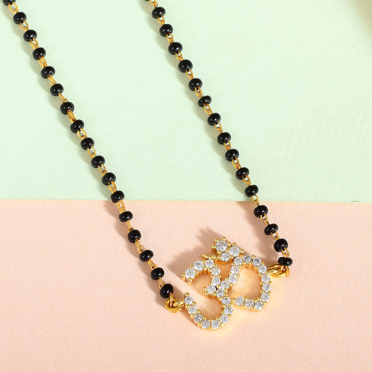 Om Swarovski Nazaria Bead Necklace