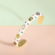 White Enamel Multicoloured Bracelet