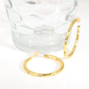 Minimal One Swarovski Hoop Earrings