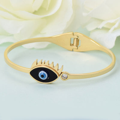 Gold Harness Black Eye Bracelet