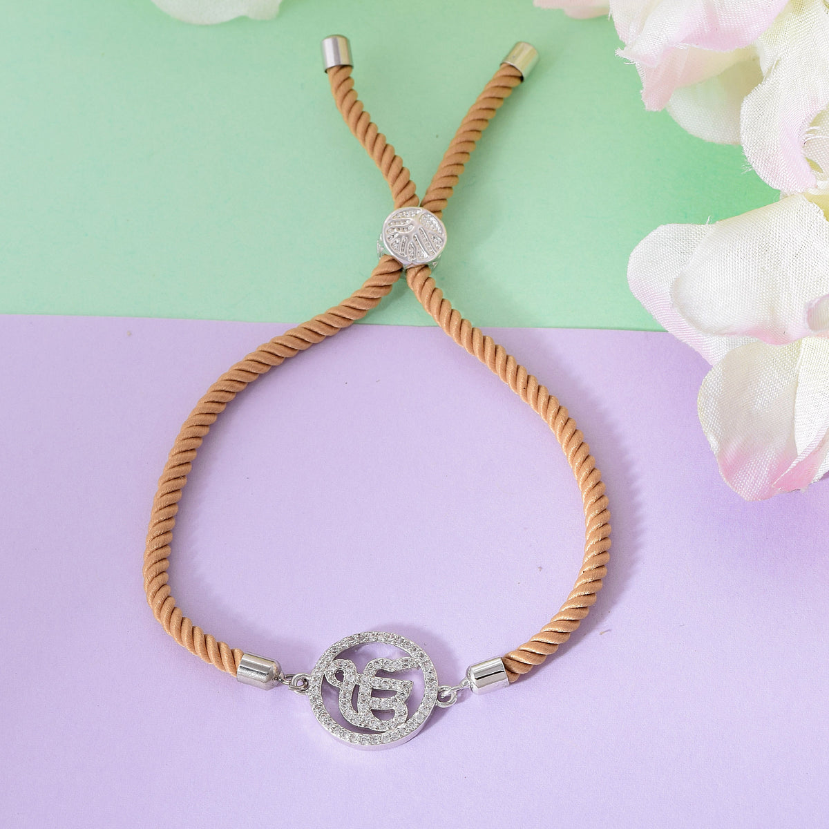 Ek Onkar Brown Rope Bracelet
