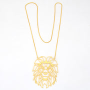 Filigree Lion Head Necklace