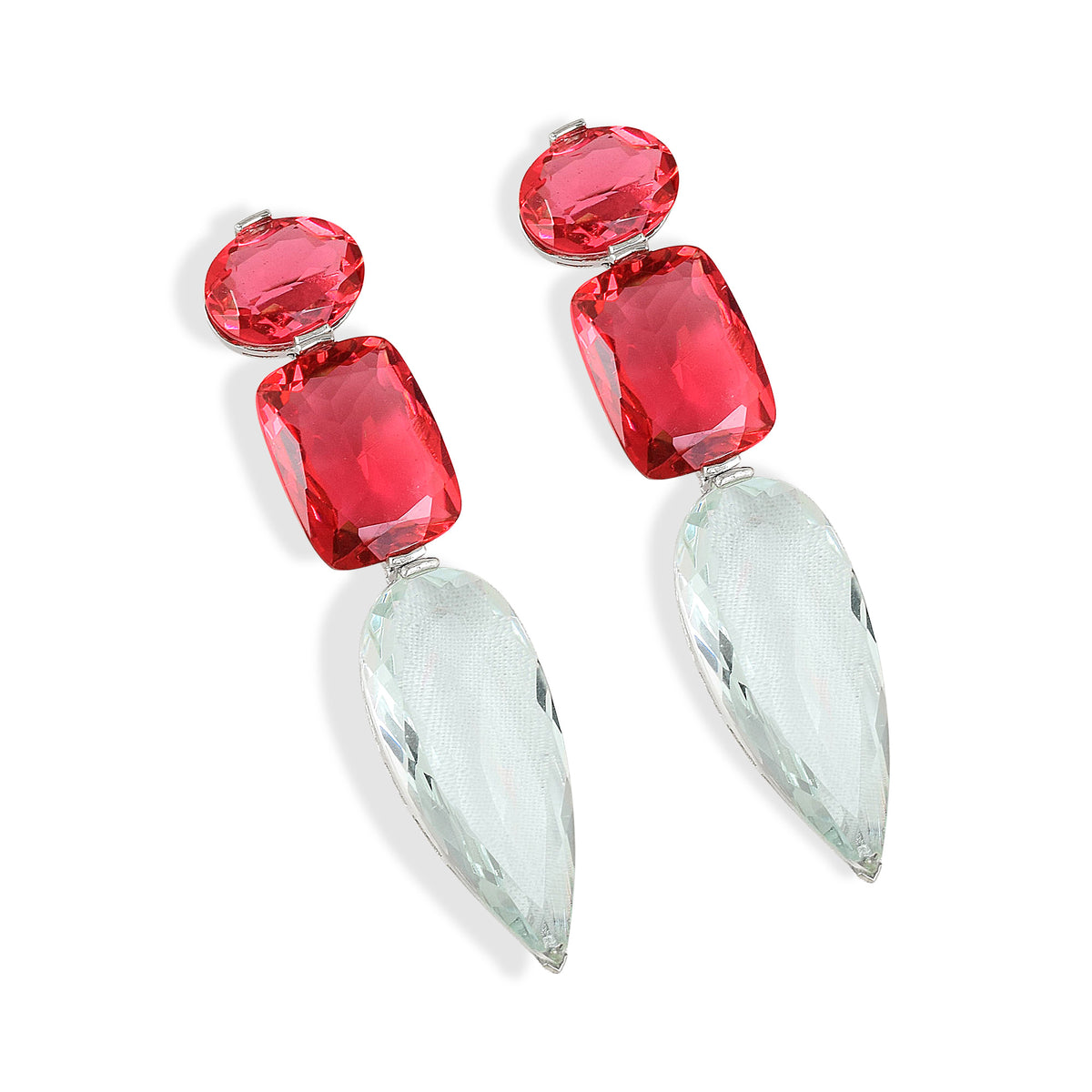 Raindrop Aqua Earrings