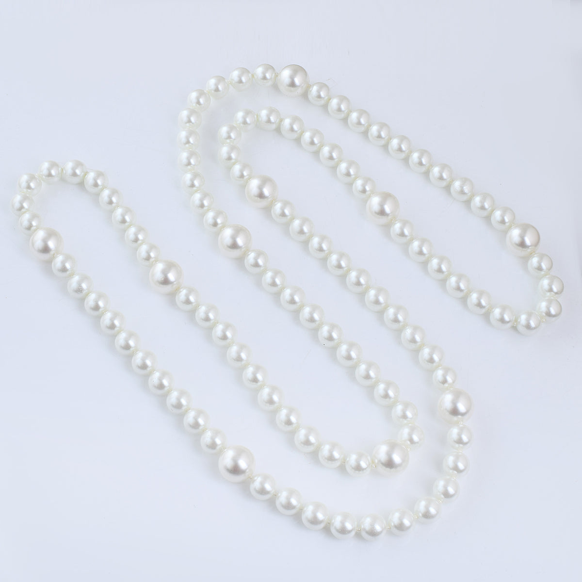 Multi Functional White Pearl Necklace
