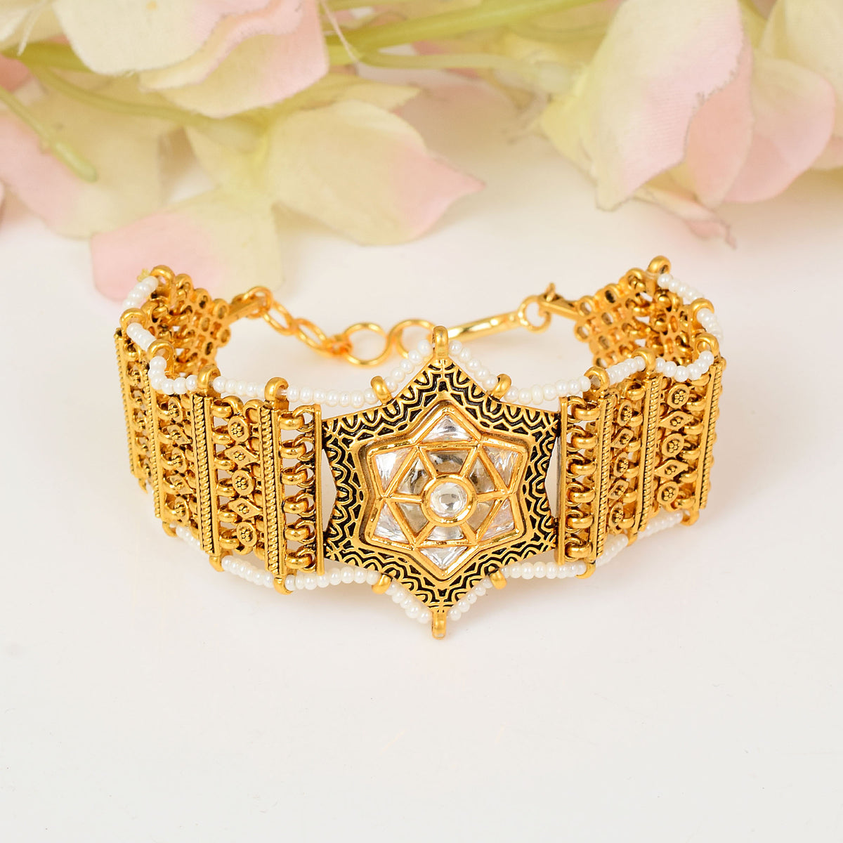 Polki Star Link Barcelet