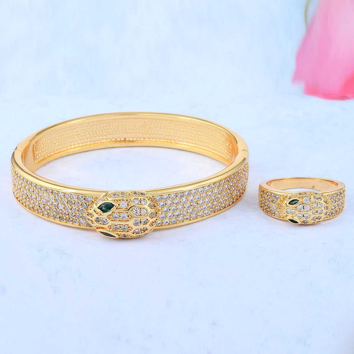 Serpentine Bracelet Ring Set