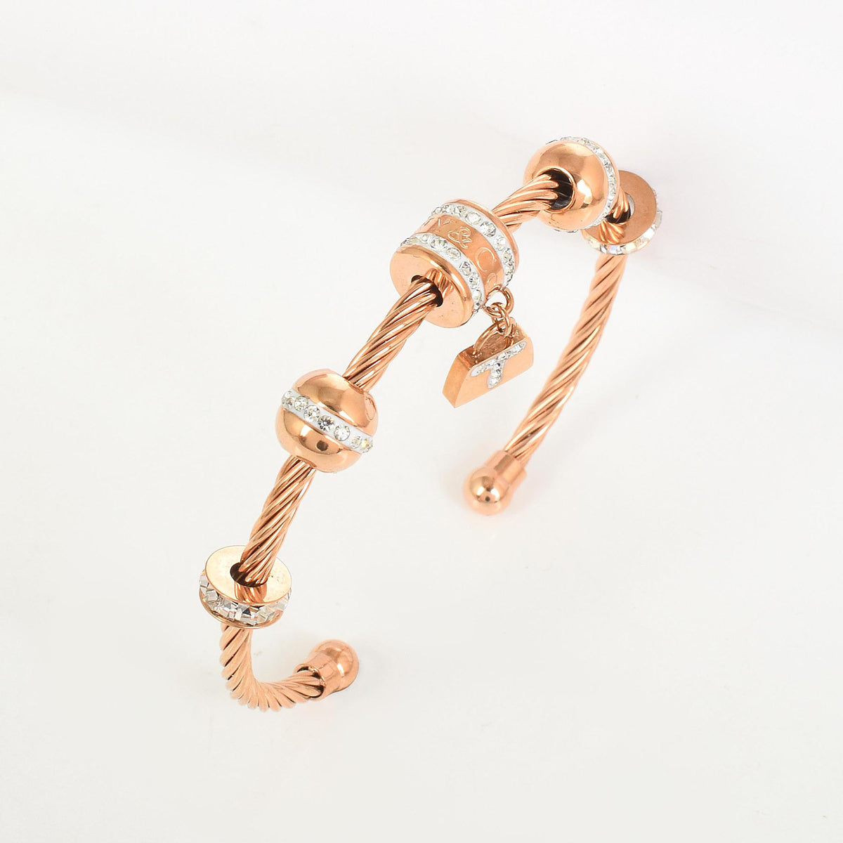 Lock-Charm Rose T Bracelet