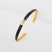 One Swarovski Black Enamel Bracelet