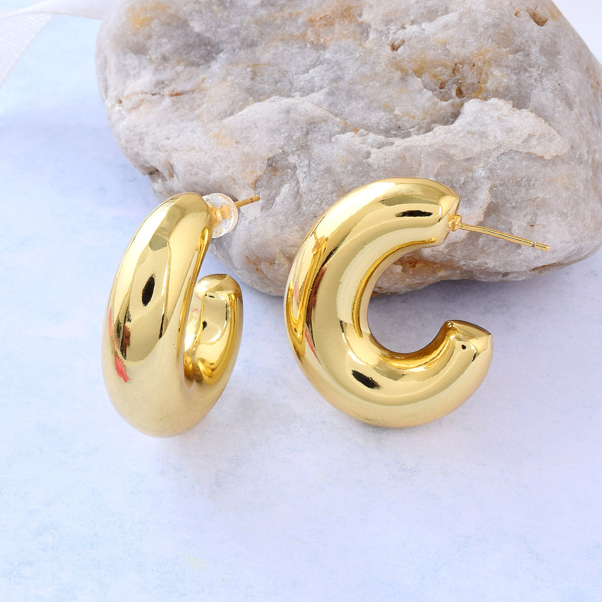 Classic Semi Hoop Earrings