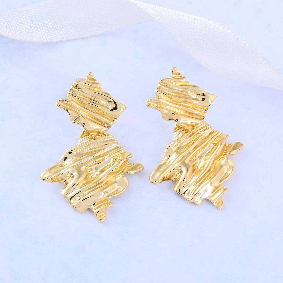 Metallurgy Gold Earrings