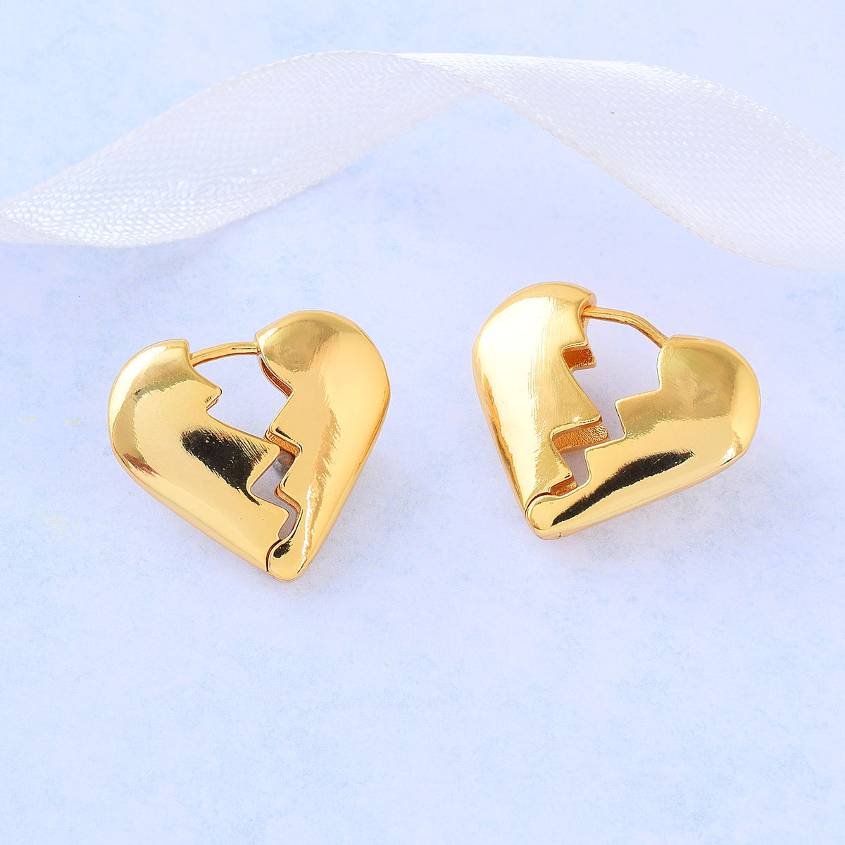 Heart Creek Gold Hoops