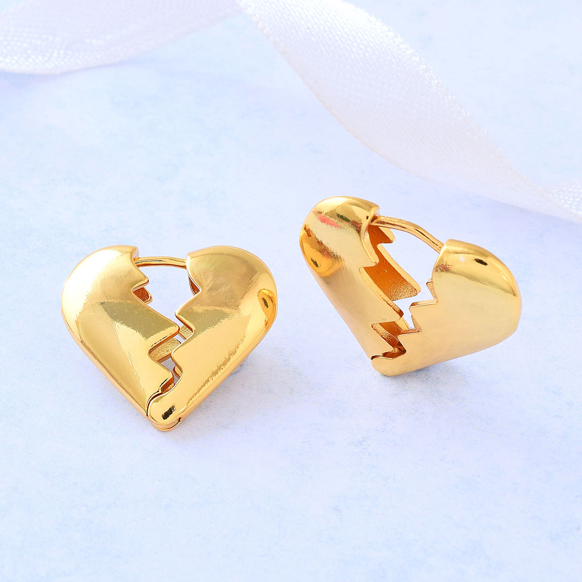 Heart Creek Gold Hoops